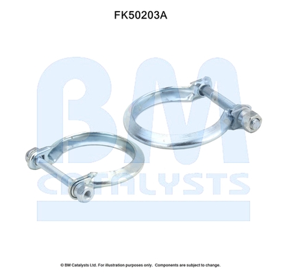 Set montare, toba de esapament FK50203 BM CATALYSTS