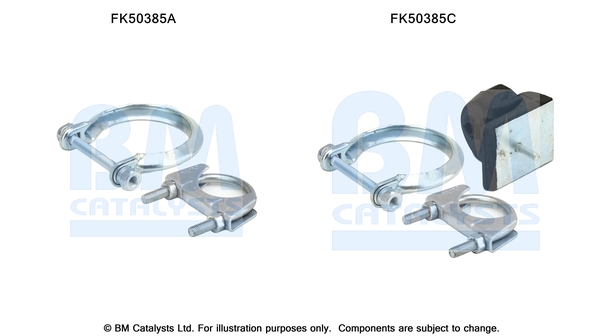 Set montare, toba de esapament FK50385 BM CATALYSTS