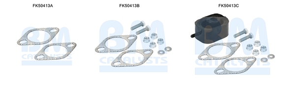 Set montare, toba de esapament FK50413 BM CATALYSTS