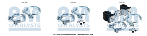 Set montare, toba de esapament FK50489 BM CATALYSTS