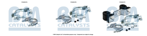 Set montare, toba de esapament FK50527 BM CATALYSTS