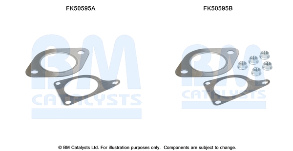 Set montare, toba de esapament FK50595 BM CATALYSTS