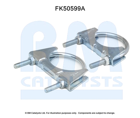 Set montare, toba de esapament FK50599 BM CATALYSTS