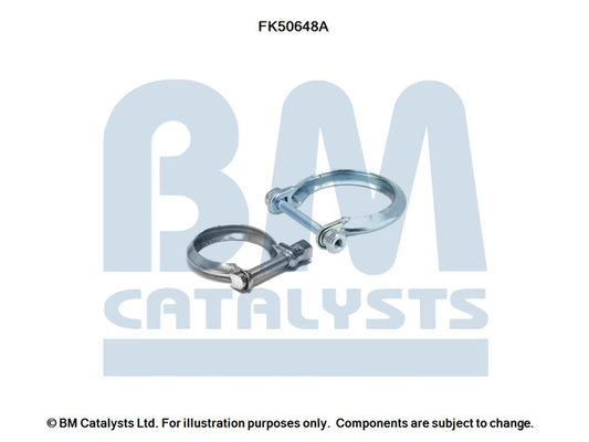 Set montare, toba de esapament FK50648 BM CATALYSTS