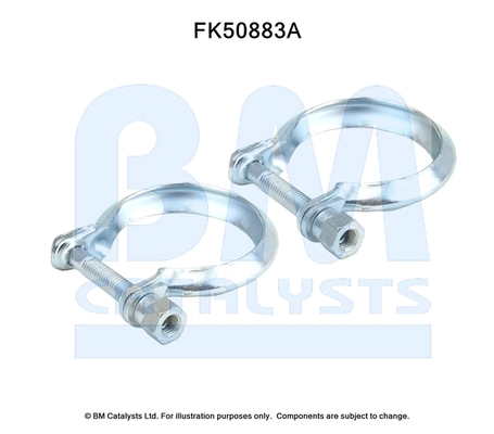 Set montare, toba de esapament FK50883 BM CATALYSTS