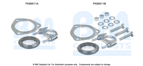 Set montare, catalizator FK80011 BM CATALYSTS