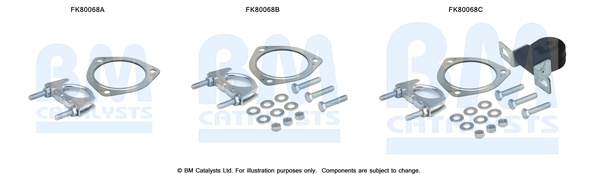 Set montare, catalizator FK80068 BM CATALYSTS