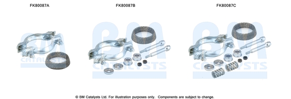 Set montare, catalizator FK80087 BM CATALYSTS