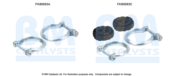 Set montare, catalizator FK80093 BM CATALYSTS