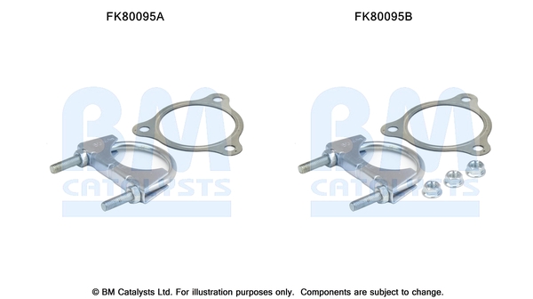 Set montare, catalizator FK80095 BM CATALYSTS