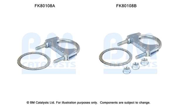 Set montare, catalizator FK80108 BM CATALYSTS