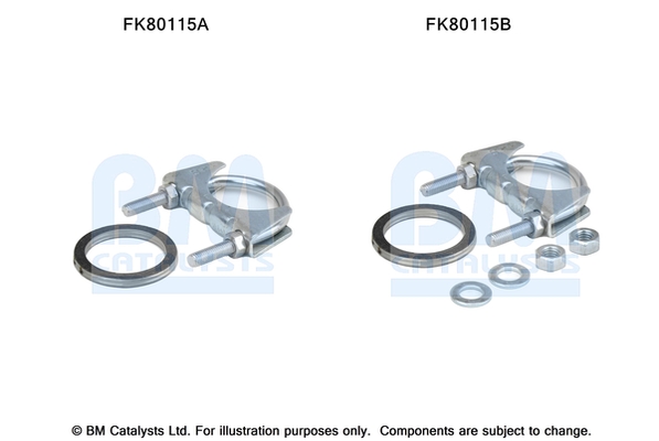 Set montare, catalizator FK80115 BM CATALYSTS