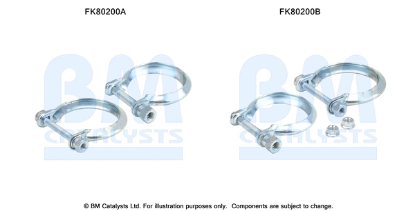 Set montare, catalizator FK80200 BM CATALYSTS