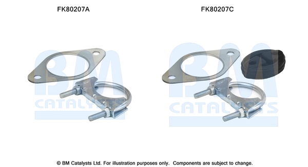 Set montare, catalizator FK80207 BM CATALYSTS