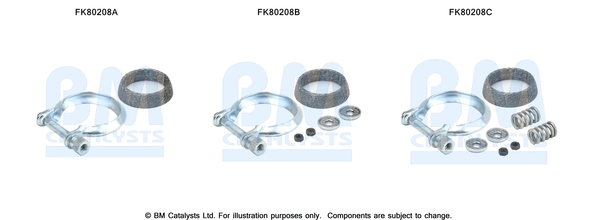 Set montare, catalizator FK80208 BM CATALYSTS