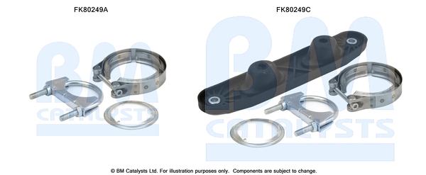Set montare, catalizator FK80249 BM CATALYSTS