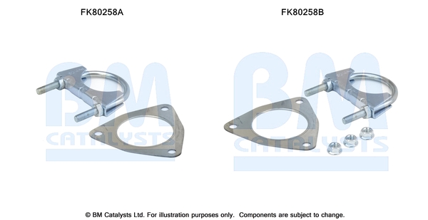 Set montare, catalizator FK80258 BM CATALYSTS