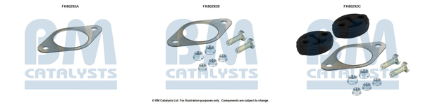 Set montare, catalizator FK80292 BM CATALYSTS