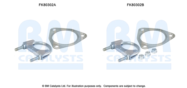 Set montare, catalizator FK80302 BM CATALYSTS