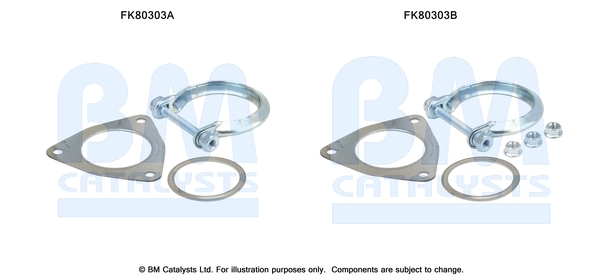 Set montare, catalizator FK80303 BM CATALYSTS