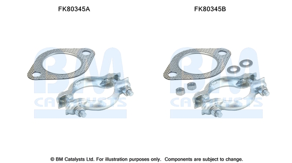 Set montare, catalizator FK80345 BM CATALYSTS