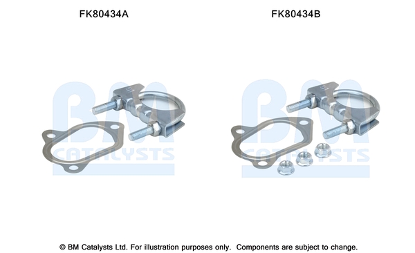 Set montare, catalizator FK80434 BM CATALYSTS