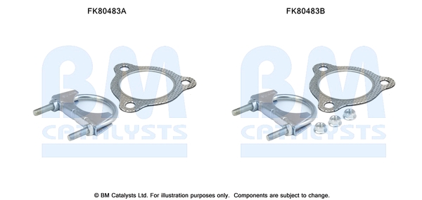 Set montare, catalizator FK80483 BM CATALYSTS