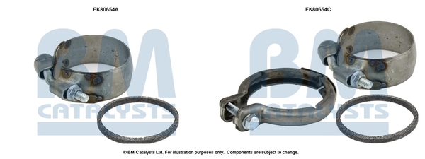 Set montare, catalizator FK80654 BM CATALYSTS