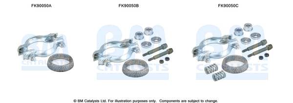 Set montare, catalizator FK90050 BM CATALYSTS