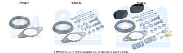 Set montare, catalizator FK90053 BM CATALYSTS