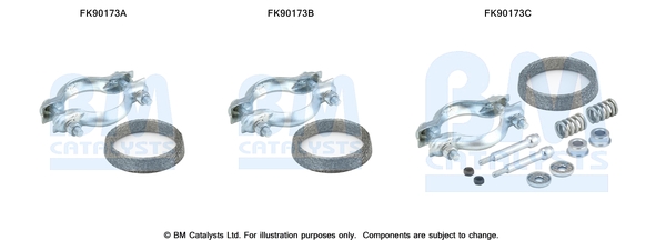 Set montare, catalizator FK90173 BM CATALYSTS