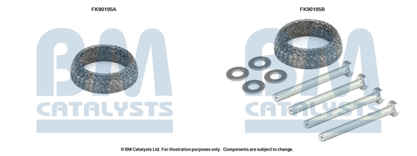 Set montare, catalizator FK90195 BM CATALYSTS