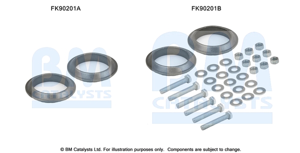 Set montare, catalizator FK90201 BM CATALYSTS