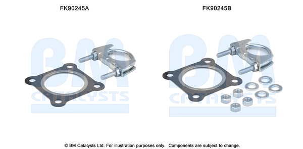 Set montare, catalizator FK90245 BM CATALYSTS