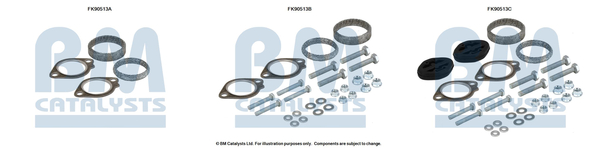 Set montare, catalizator FK90513 BM CATALYSTS