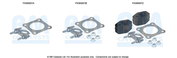 Set montare, catalizator FK90697 BM CATALYSTS