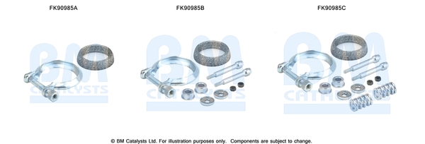 Set montare, catalizator FK90985 BM CATALYSTS
