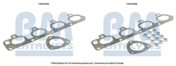 Set montare, catalizator FK91020 BM CATALYSTS