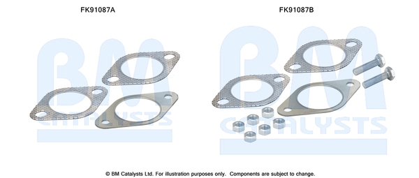 Set montare, catalizator FK91087 BM CATALYSTS