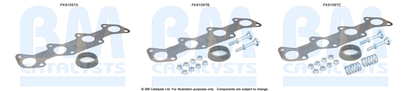 Set montare, catalizator FK91097 BM CATALYSTS
