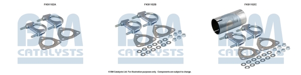 Set montare, catalizator FK91102 BM CATALYSTS