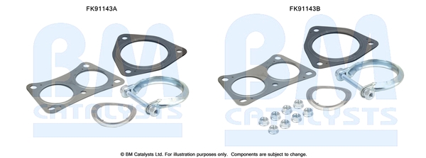 Set montare, catalizator FK91143 BM CATALYSTS