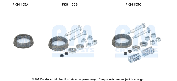 Set montare, catalizator FK91155 BM CATALYSTS