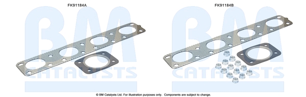 Set montare, catalizator FK91184 BM CATALYSTS