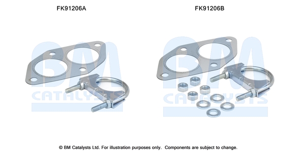 Set montare, catalizator FK91206 BM CATALYSTS