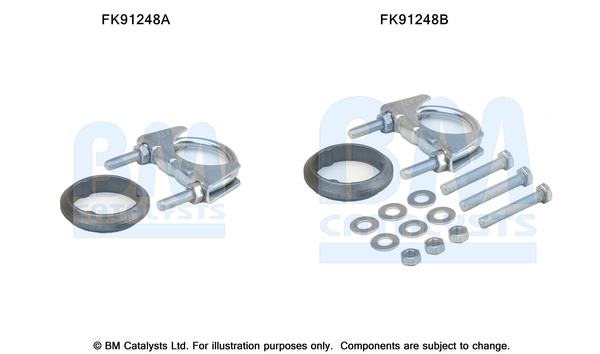 Set montare, catalizator FK91248 BM CATALYSTS