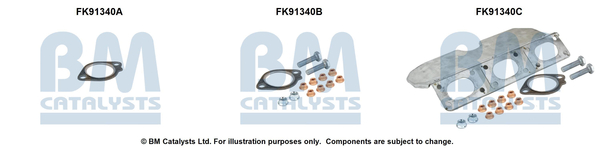 Set montare, catalizator FK91340 BM CATALYSTS
