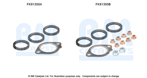 Set montare, catalizator FK91350 BM CATALYSTS