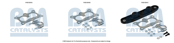 Set montare, catalizator FK91391 BM CATALYSTS