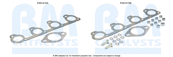 Set montare, catalizator FK91415 BM CATALYSTS